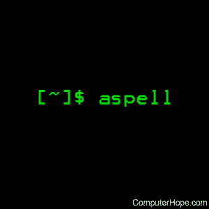 aspell command