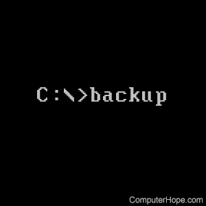 backup command