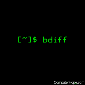 bdiff command