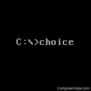 choice command