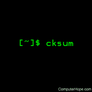 cksum command