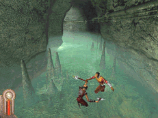 Dark Earth fighting in water