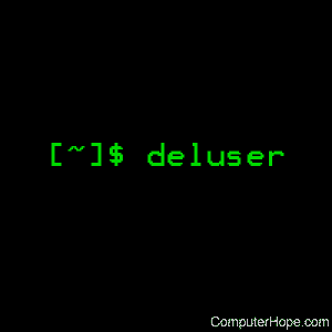 deluser command