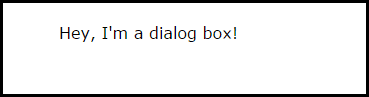 Dialog box