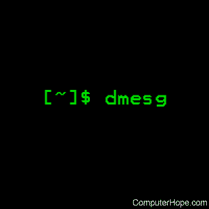 dmesg command