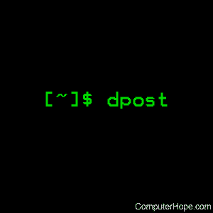 dpost command