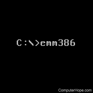 emm386 command