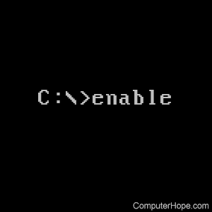 enable command