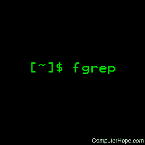 fgrep command