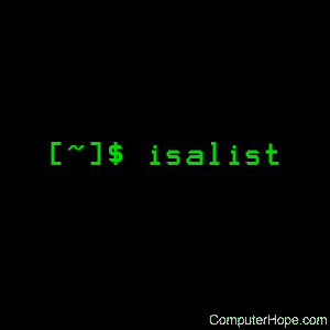 isalist command