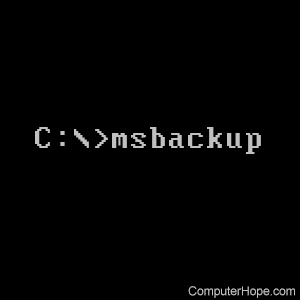 msbackup command