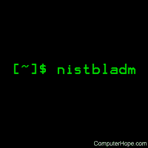 nistbladm command