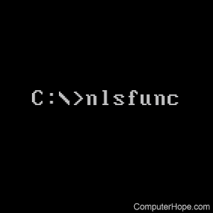 nlsfunc command