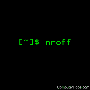 nroff command