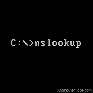 nslookup command