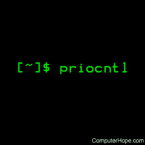 priocntl command