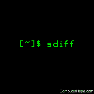 sdiff command