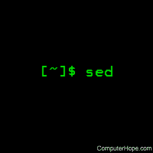 sed command