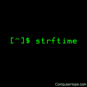 strftime command