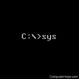 sys command