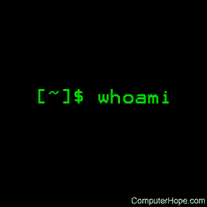 whoami command