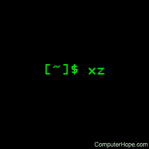 xz command