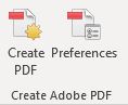 Excel Acrobat create adobe pdf