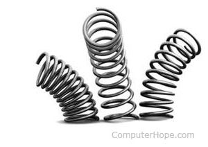 Three coil springs.