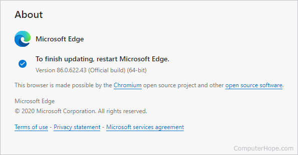 Updating Edge browser