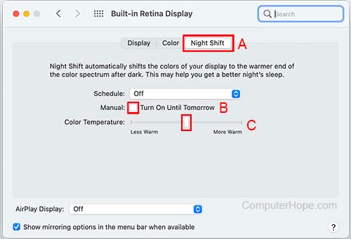 Enabling macOS Night Shift