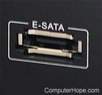 eSATA connection