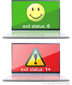 Illustration: exit status.