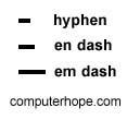 Em dash