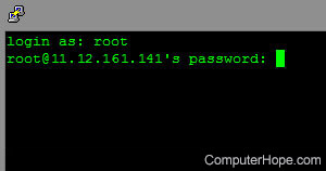 Linux login prompt