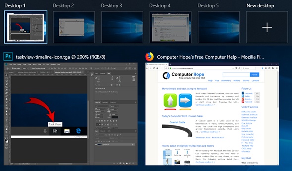 Windows 10 Task View