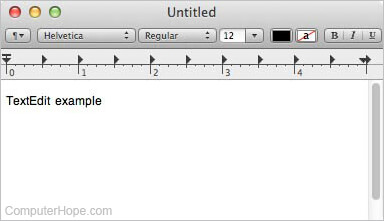 macOS TextEdit