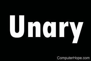 unary operator