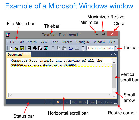 Windows window resize