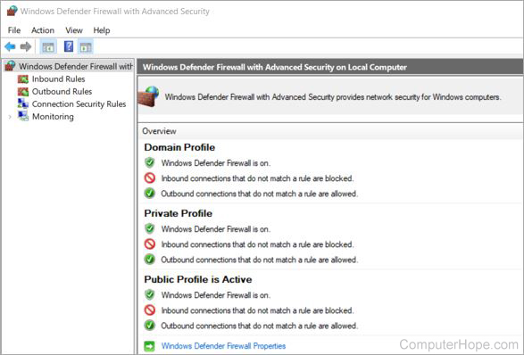 Windows Defender Firewall