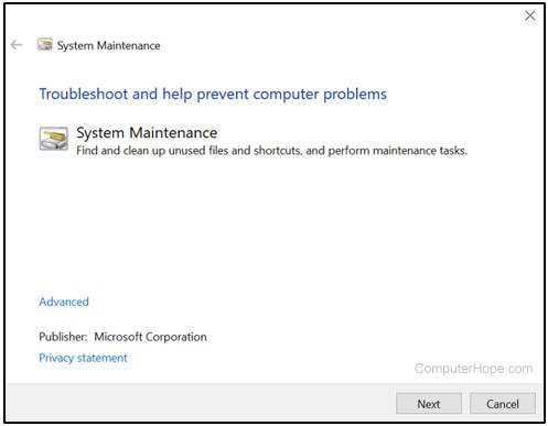 Windows Troubleshooter