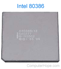 Intel 80386 12 MHz processor