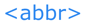 HTML abbr tag