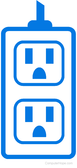 AC or alternating current wall outlet and socket