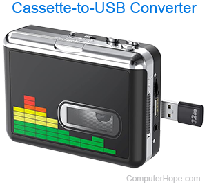 Cassette-to-USB converter.