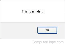 JavaScript alert box