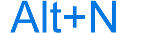Alt+N keyboard shortcut