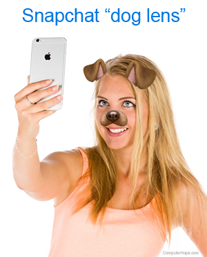 AR dog lens