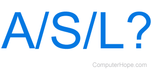 ASL or age sex location