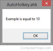 AutoHotkey msgbox