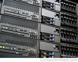 Multiple servers in a server rack